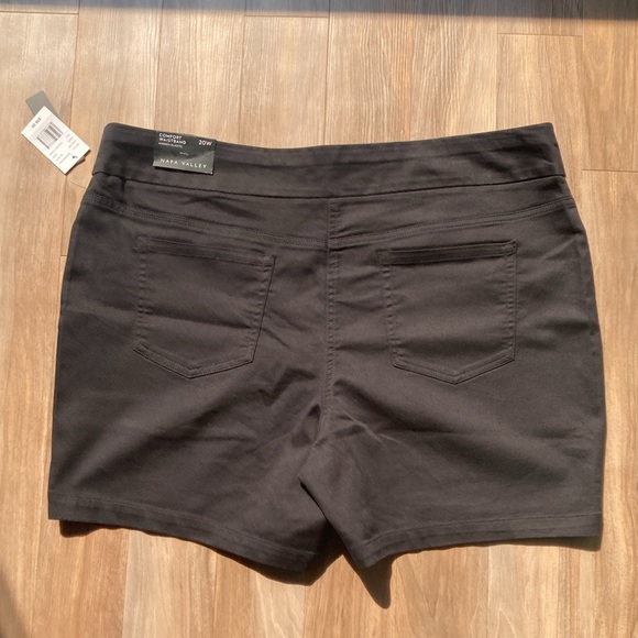 Napa Valley short black comfort waistband hidden elastic pull on 20W - Picture 12 of 16